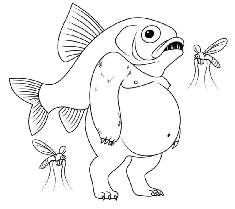 Troppo Trippa Brainrot ausmalbilder