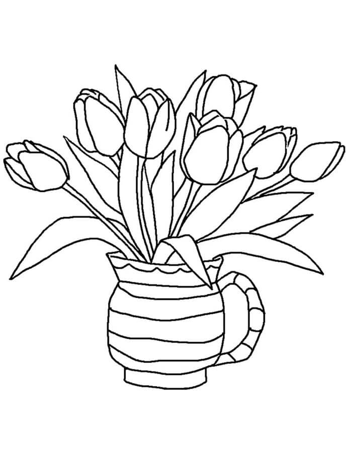 Tulpe für Kinder ausmalbilder