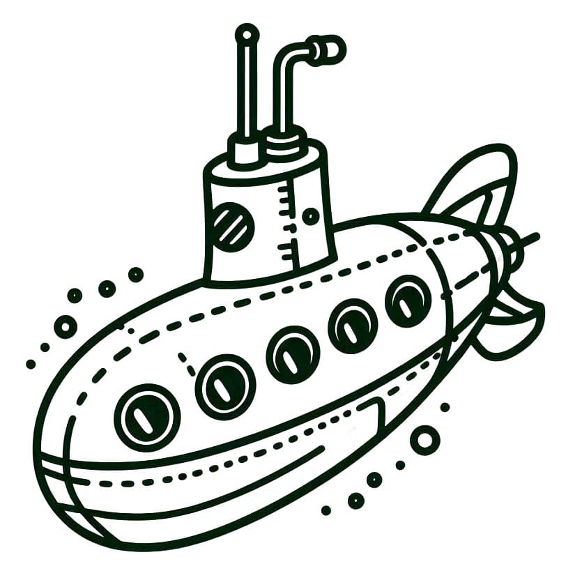 U-Boot für 5-jährige Kinder ausmalbilder