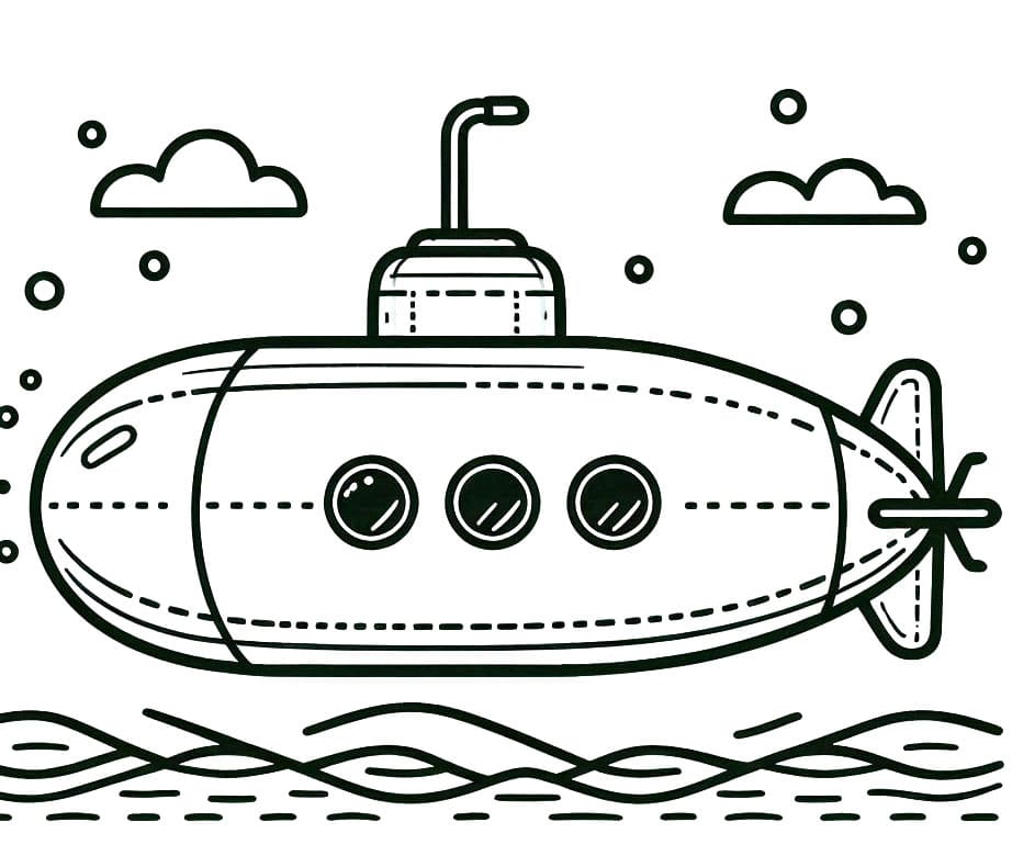 U-Boot für 6-jährige Kinder ausmalbilder