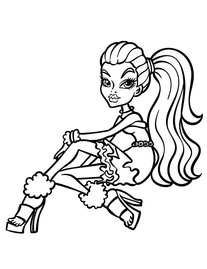 Una ragazza di Monster High ausmalbilder