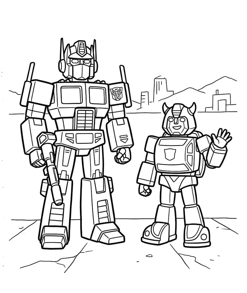 Unglaubliche Transformers ausmalbilder