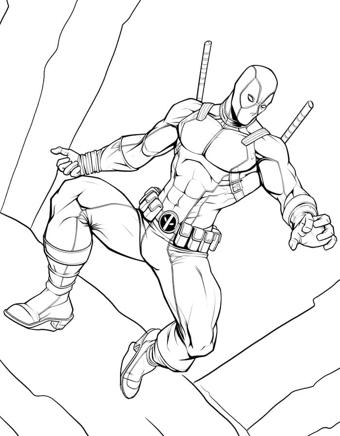 Unglaublicher Deadpool ausmalbilder