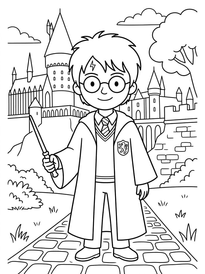 Unglaublicher Harry Potter ausmalbilder