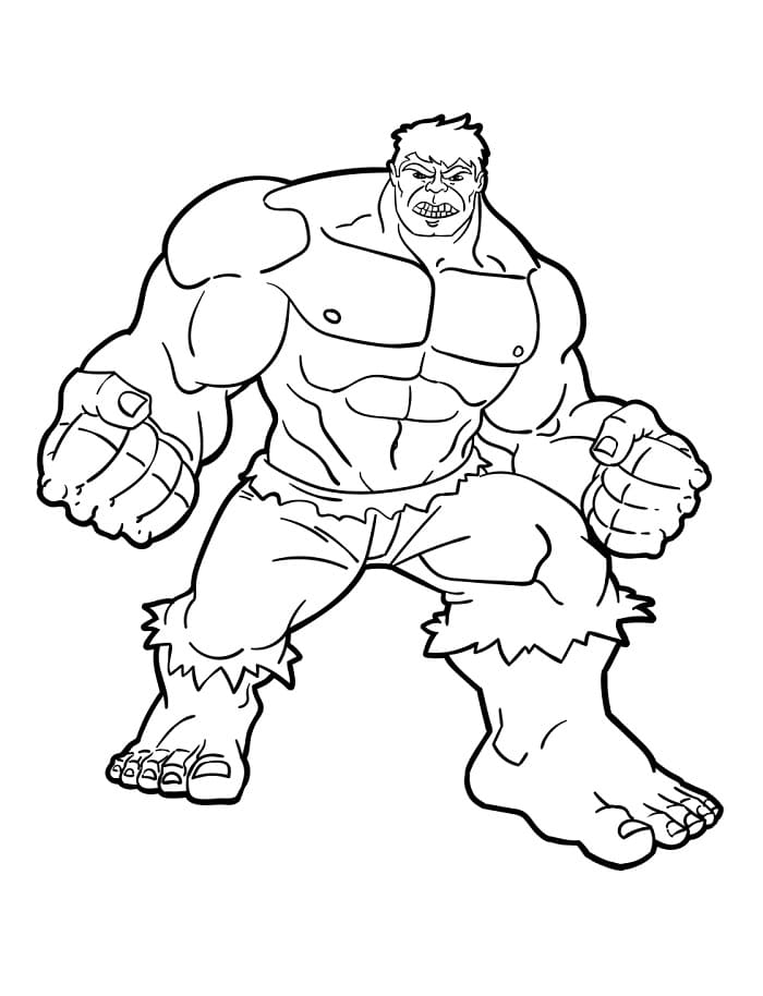 Unglaublicher Hulk ausmalbilder