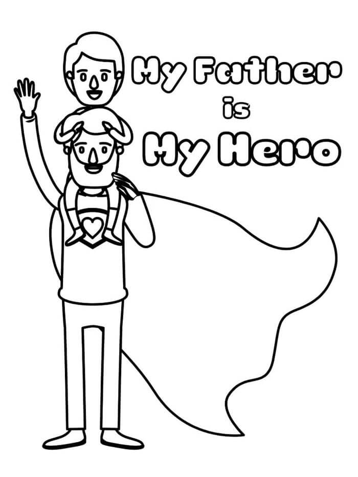 Vatertag 5 ausmalbilder