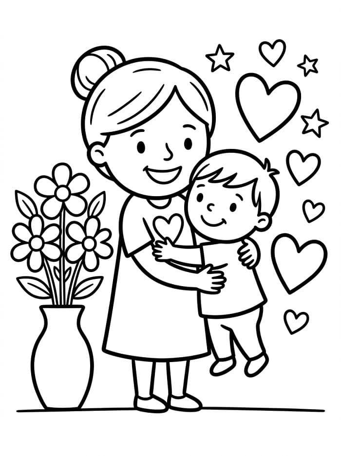 Vatertag Druckbar ausmalbilder