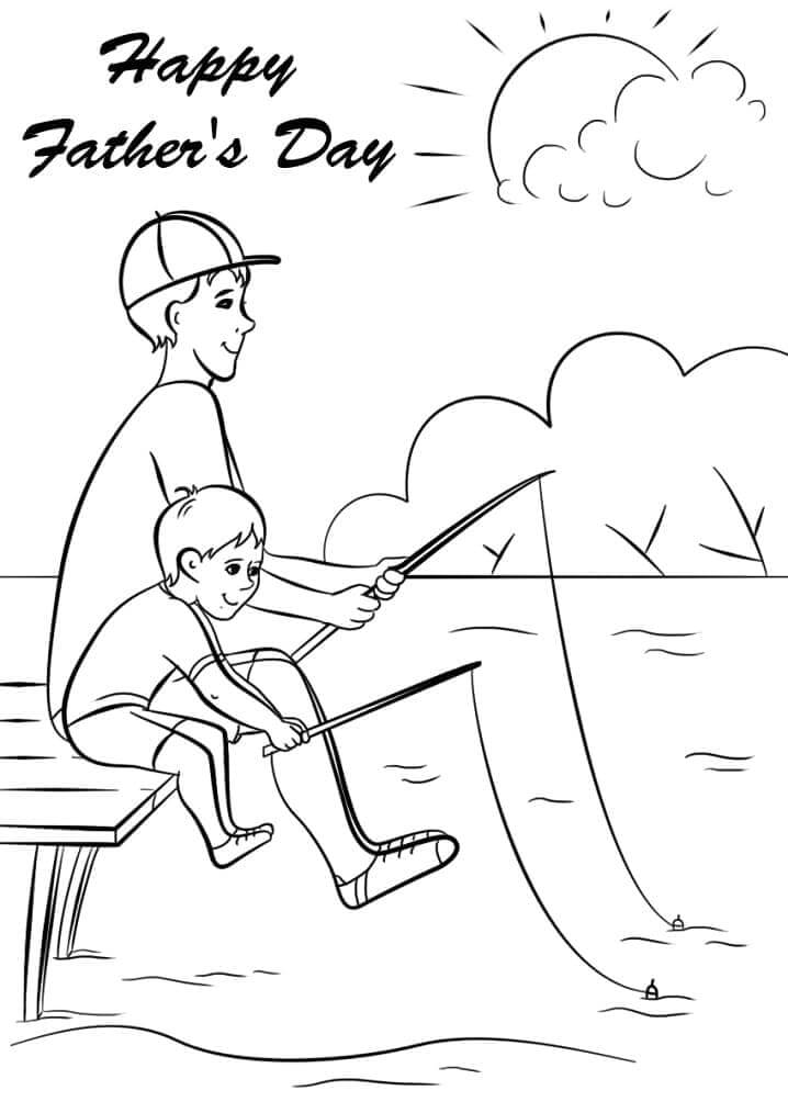 Vatertag Für 3-Jährige Kinder ausmalbilder