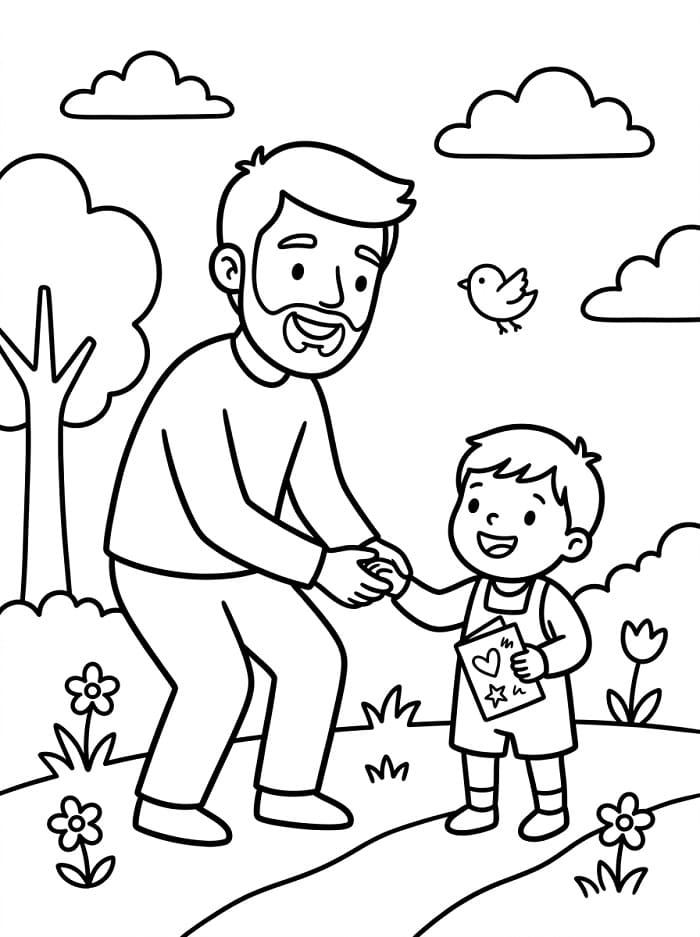 Vatertag Für Kostenlos ausmalbilder