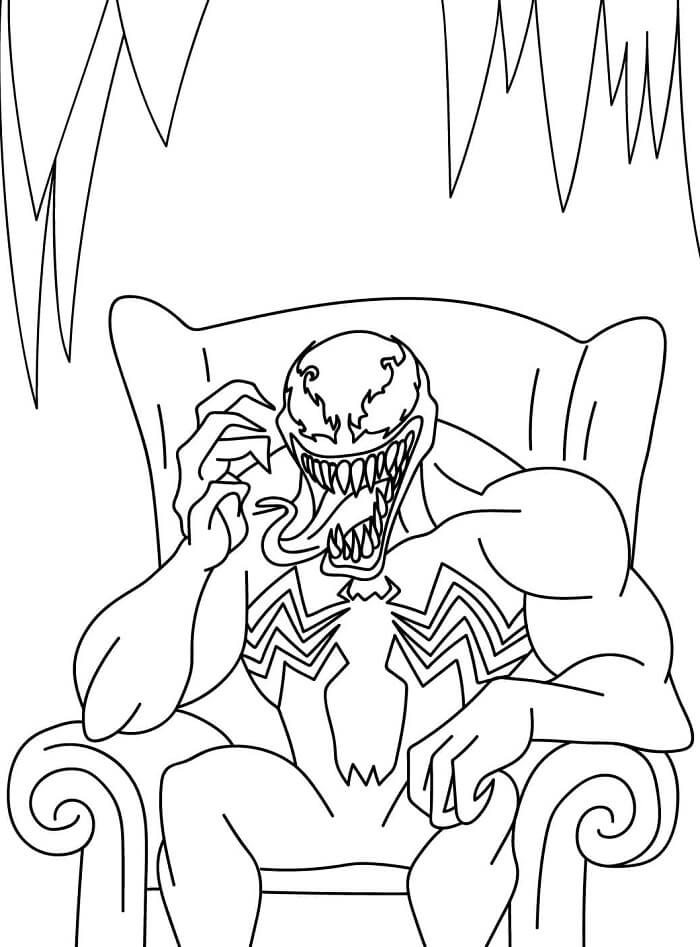 Venom Bild druckbar ausmalbilder