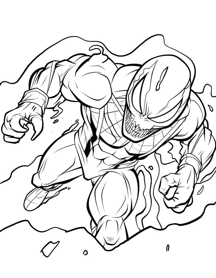 Venom Superheld ausmalbilder