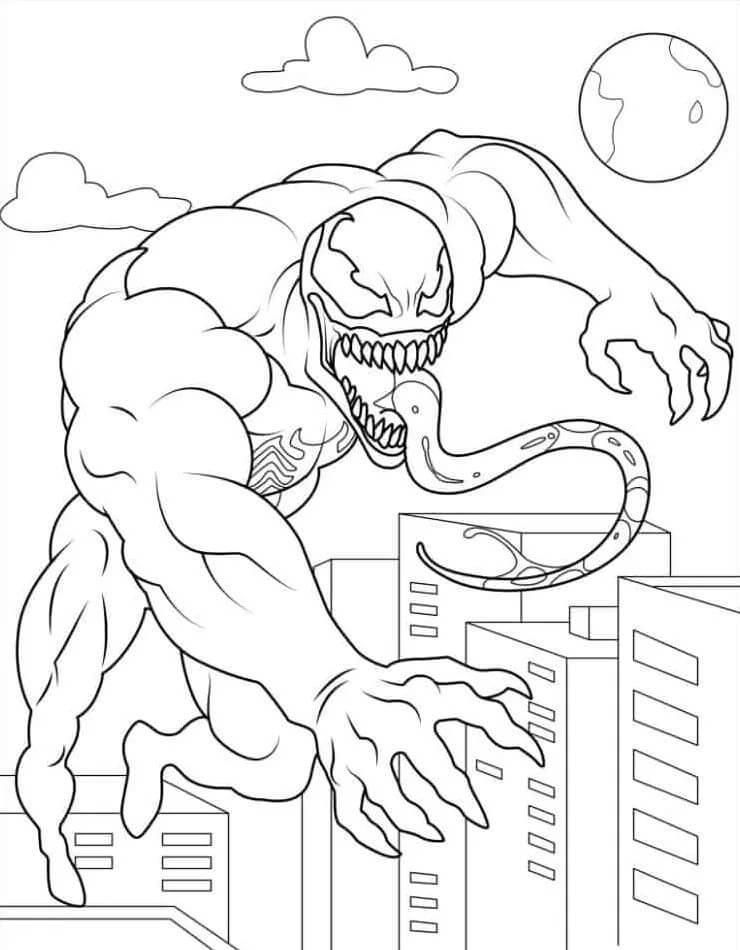 Venom für 1-jährige Kinder ausmalbilder