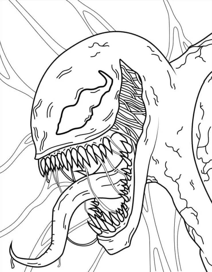 Venom für 2-jährige Kinder ausmalbilder