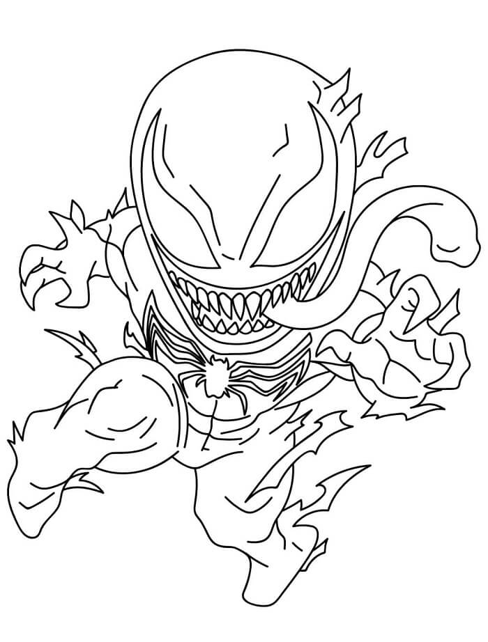 Venom für 5-jährige Kinder ausmalbilder