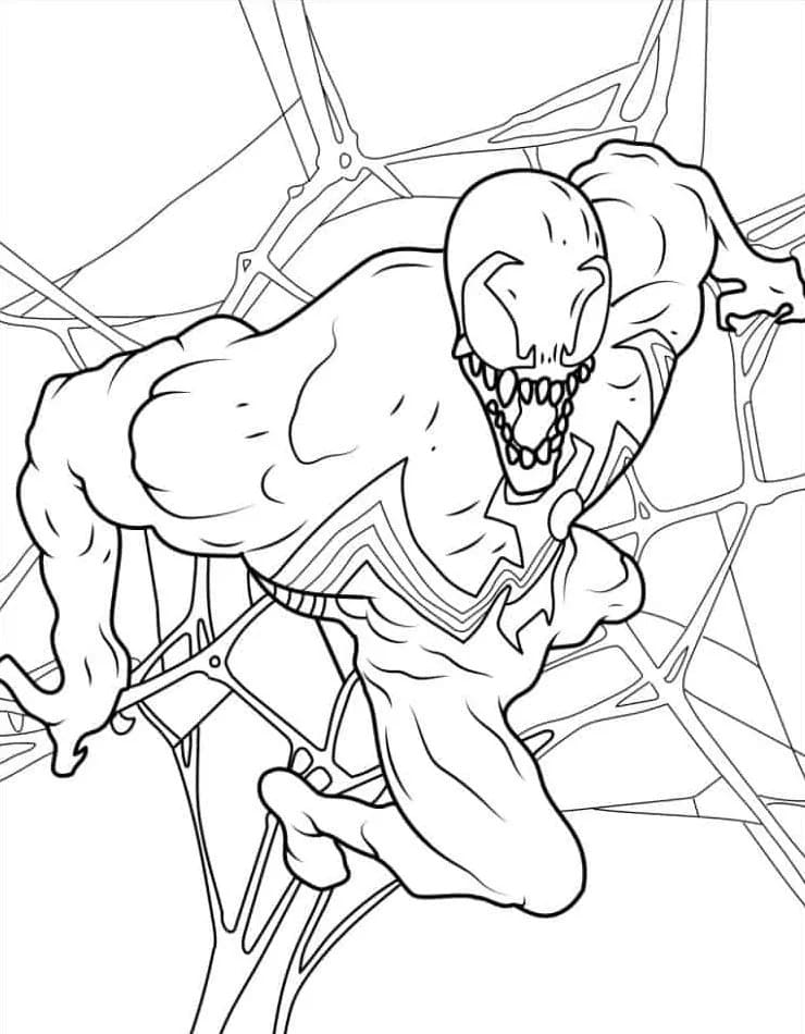 Venom für Kinder ausmalbilder
