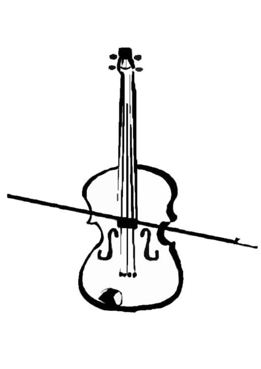 Violine kostenlos ausmalbilder