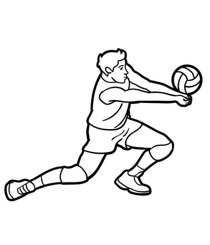 Volleyball Drucken ausmalbilder