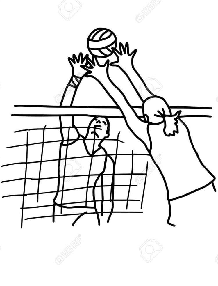 Volleyball Für 4-Jährige Kinder ausmalbilder