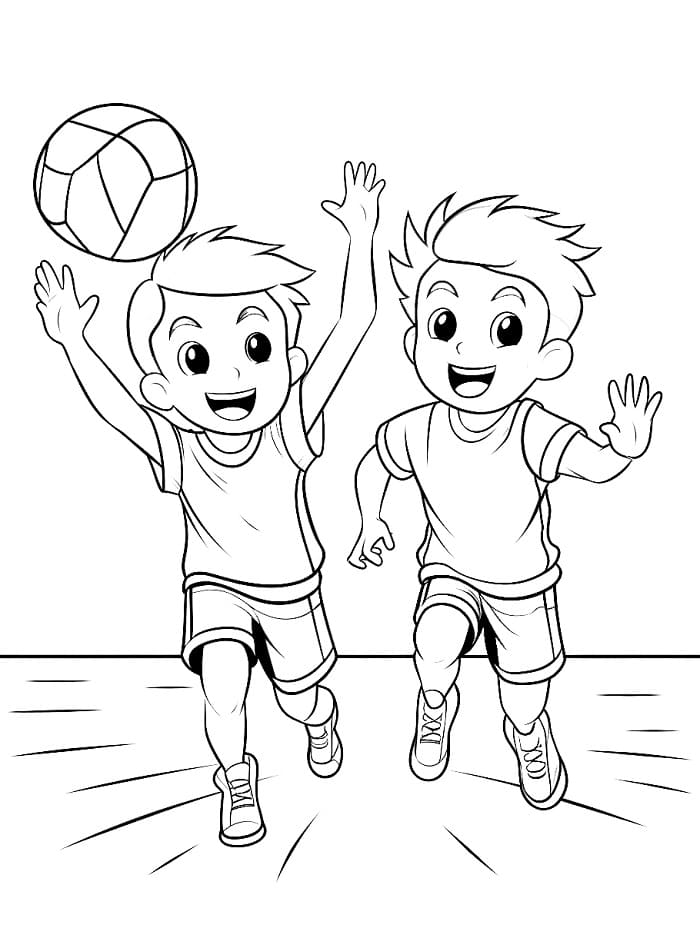 Volleyball Kostenlos ausmalbilder