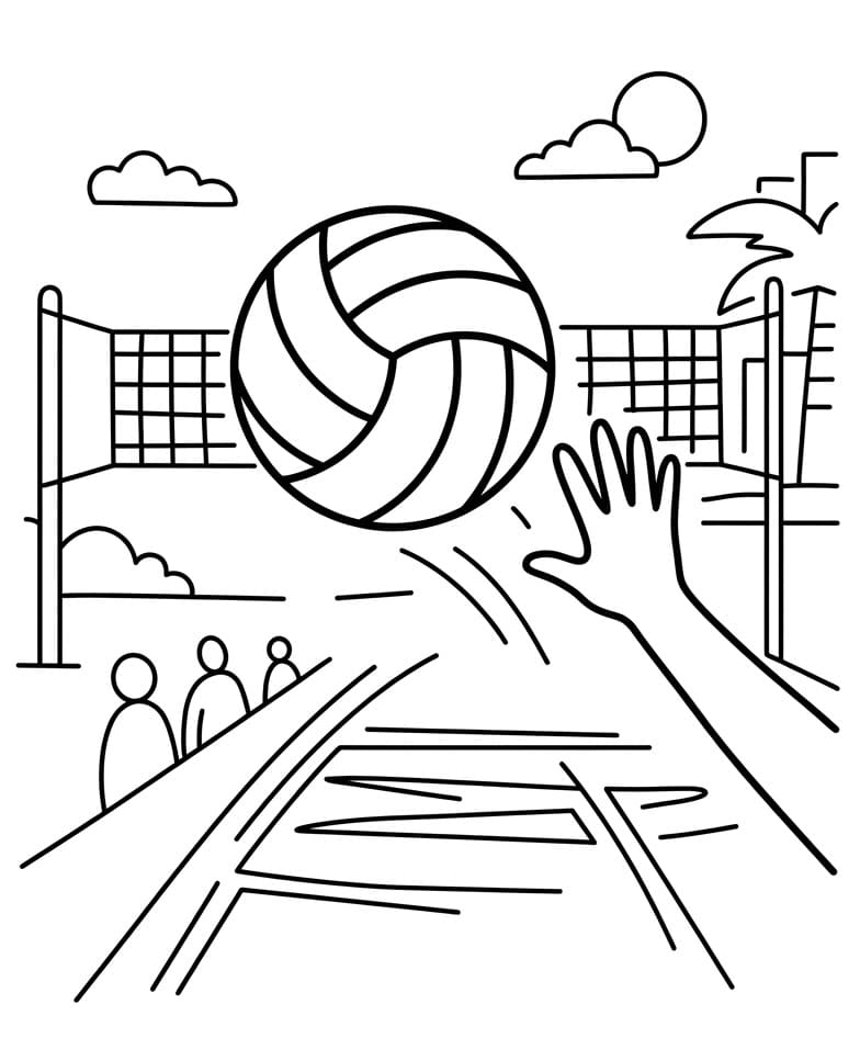 Volleyball ausmalbilder