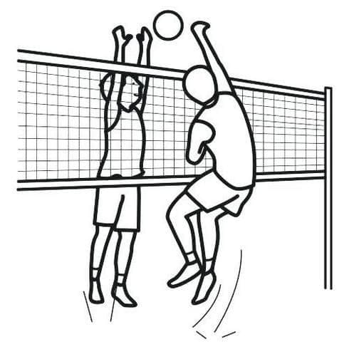 Volleyball Zum Drucken ausmalbilder