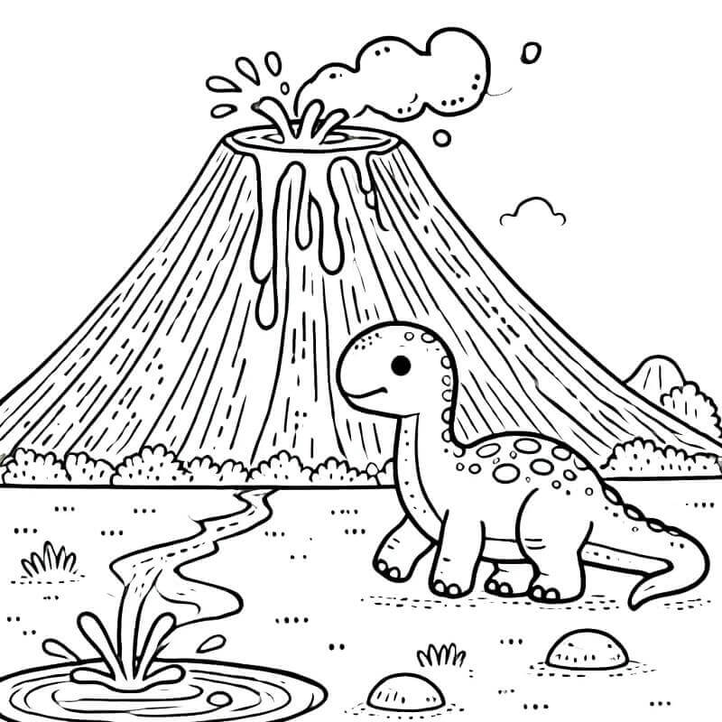 Vulkan druckfertig ausmalbilder