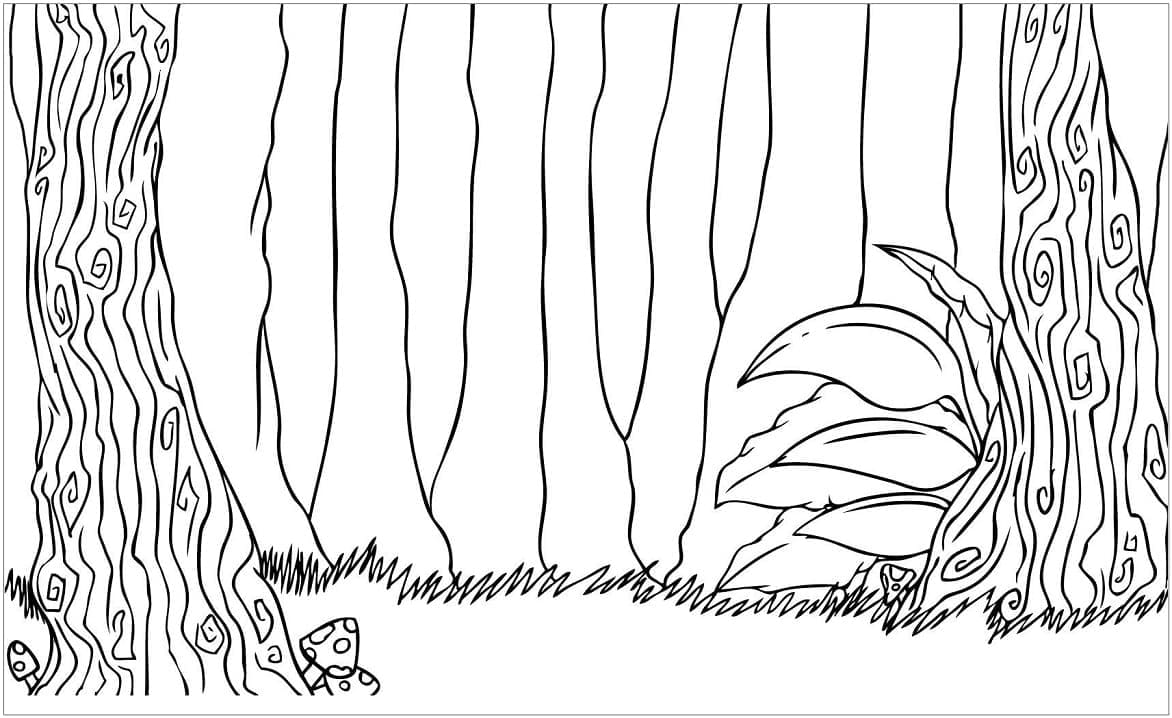 Wald Bild ausmalbilder