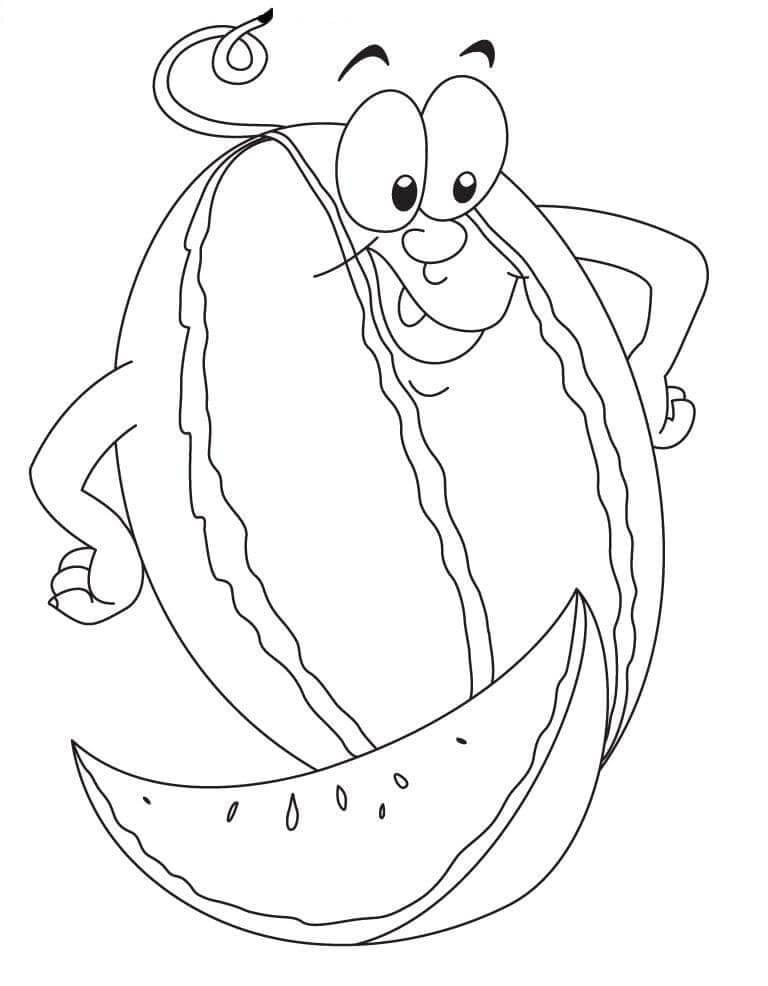 Wassermelone (4) ausmalbilder