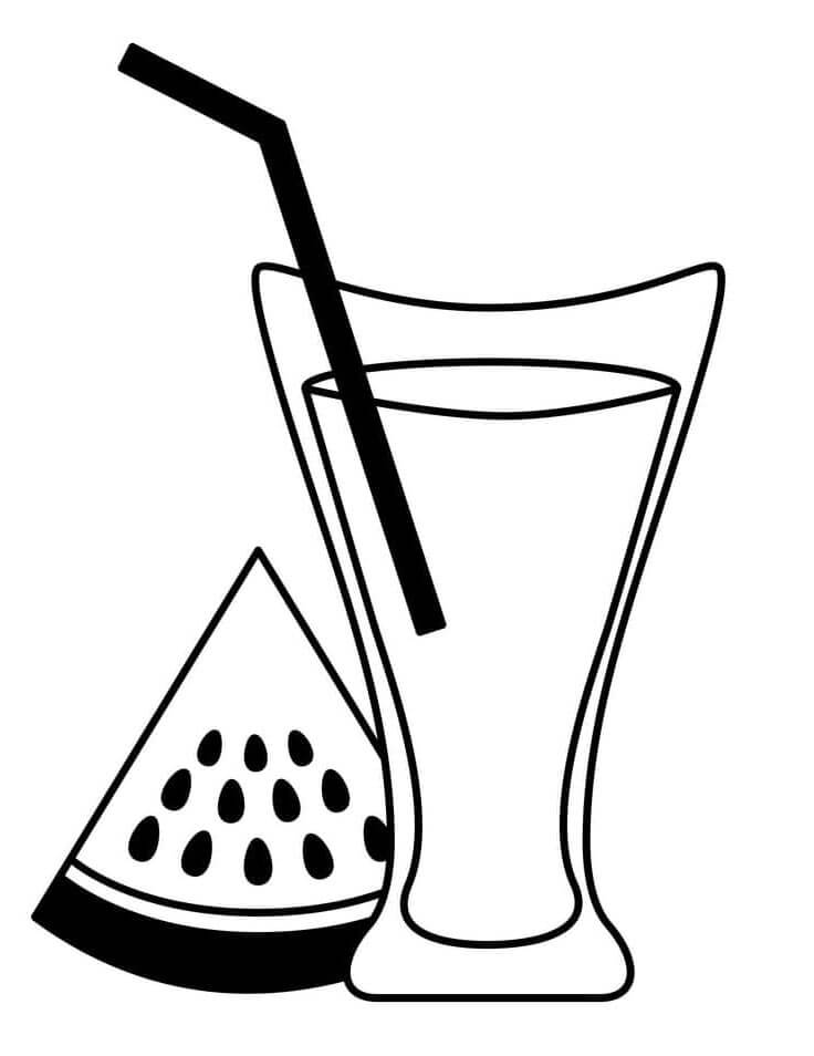 Wassermelone für 6-jährige Kinder ausmalbilder