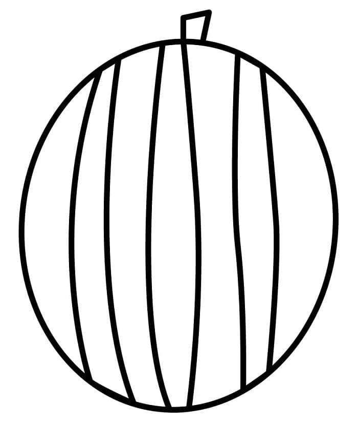 Wassermelone zum Drucken ausmalbilder