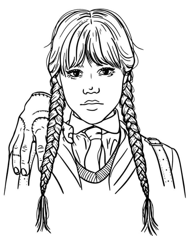 Wednesday Bild ausmalbilder