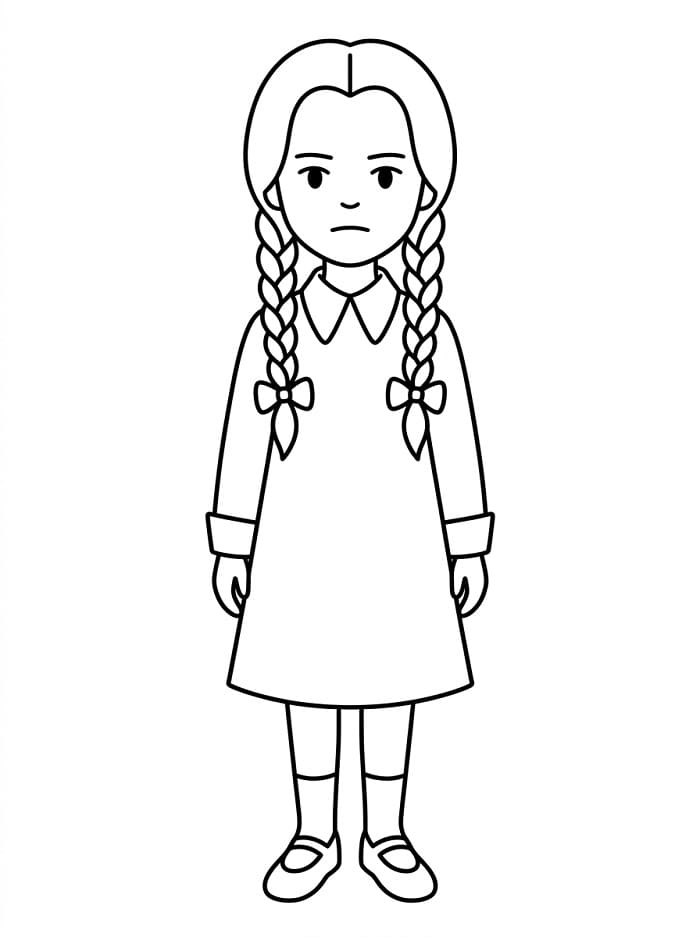 Wednesday Film ausmalbilder