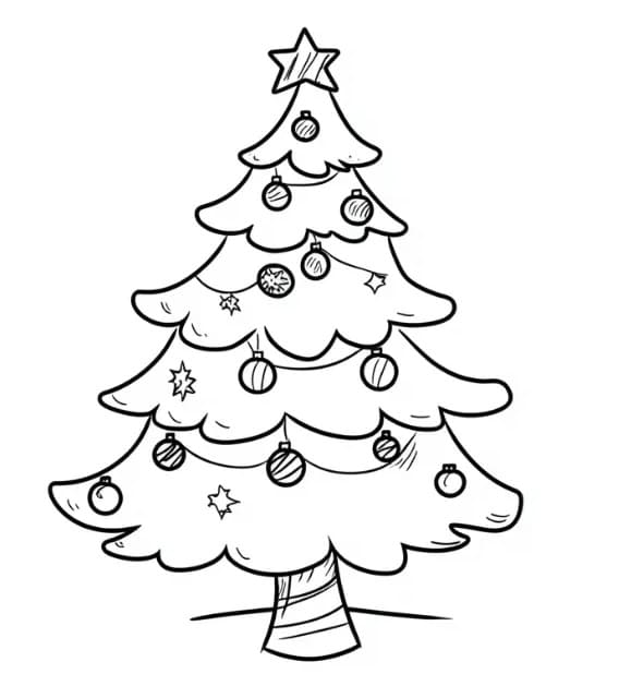Weihnachtsbaum Bild Kostenlos ausmalbilder