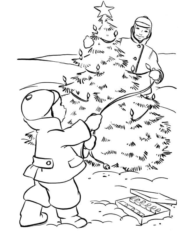 Weihnachtsbaum Für 6-Jährige Kinder ausmalbilder