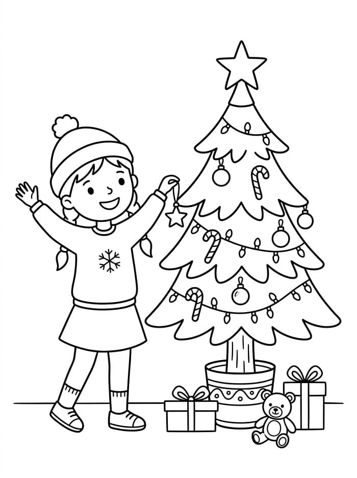 Weihnachtsbaum Für Feiertag ausmalbilder