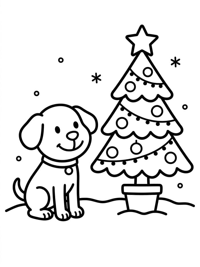 Weihnachtsbaum Gratis ausmalbilder