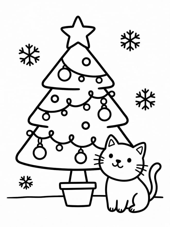 Weihnachtsbaum Kostenlos Druckbar ausmalbilder