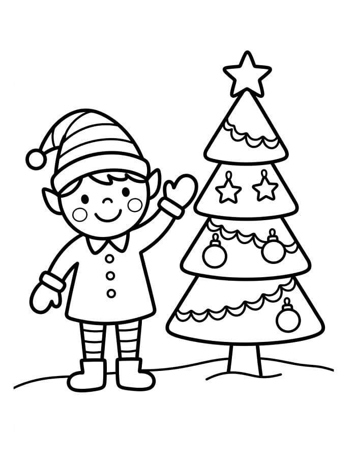 Weihnachtsbaum Kostenlos ausmalbilder