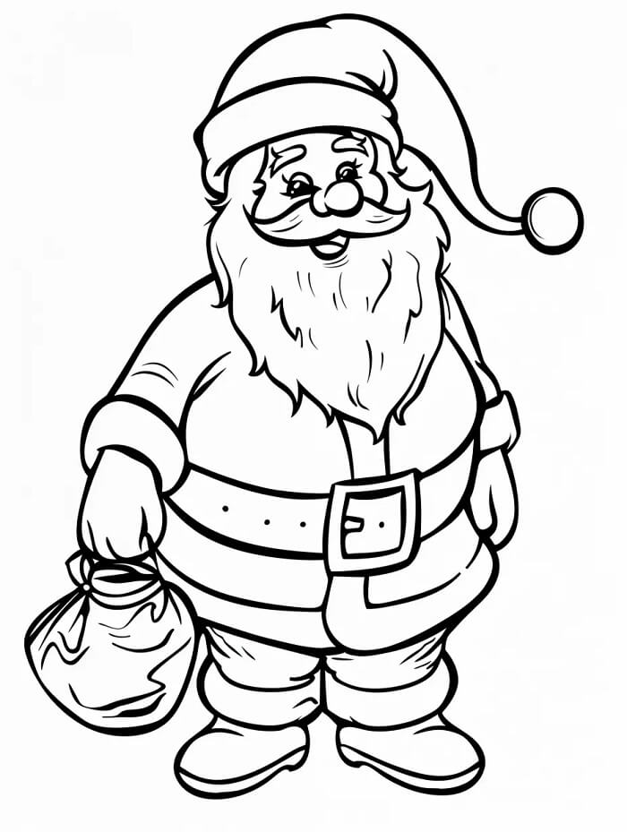 Weihnachtsmann (7) ausmalbilder