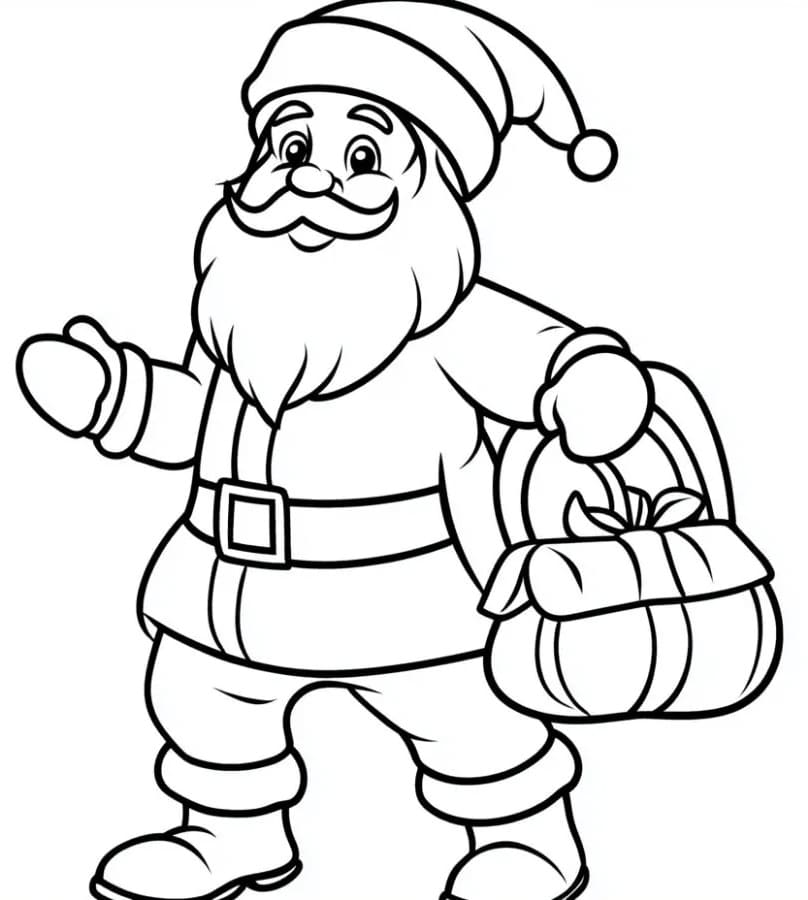 Weihnachtsmann Drucken ausmalbilder