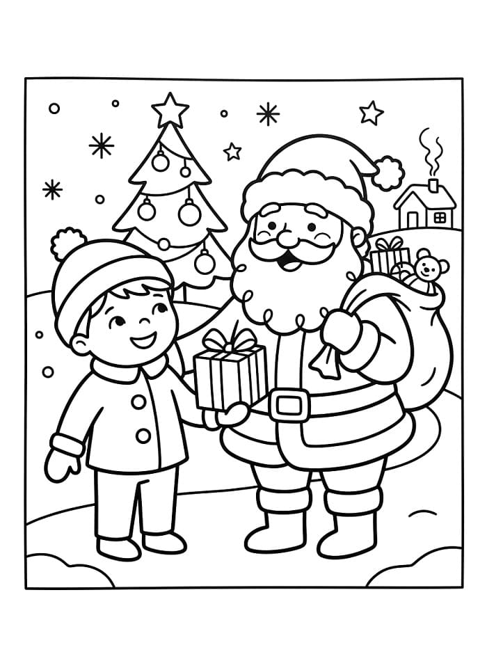 Weihnachtsmann Für Feiertag ausmalbilder