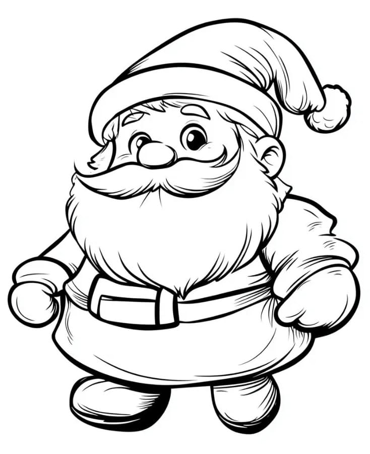 Weihnachtsmann Gratis ausmalbilder