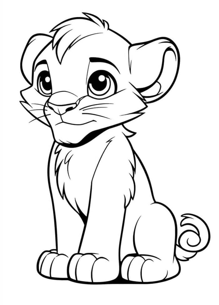 Wilder Löwe ausmalbilder