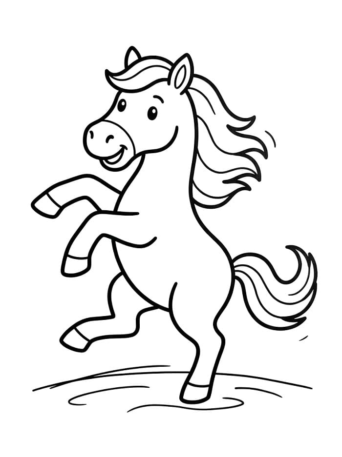 Wildes Pferd ausmalbilder