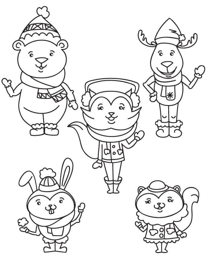 Winter Bild ausmalbilder