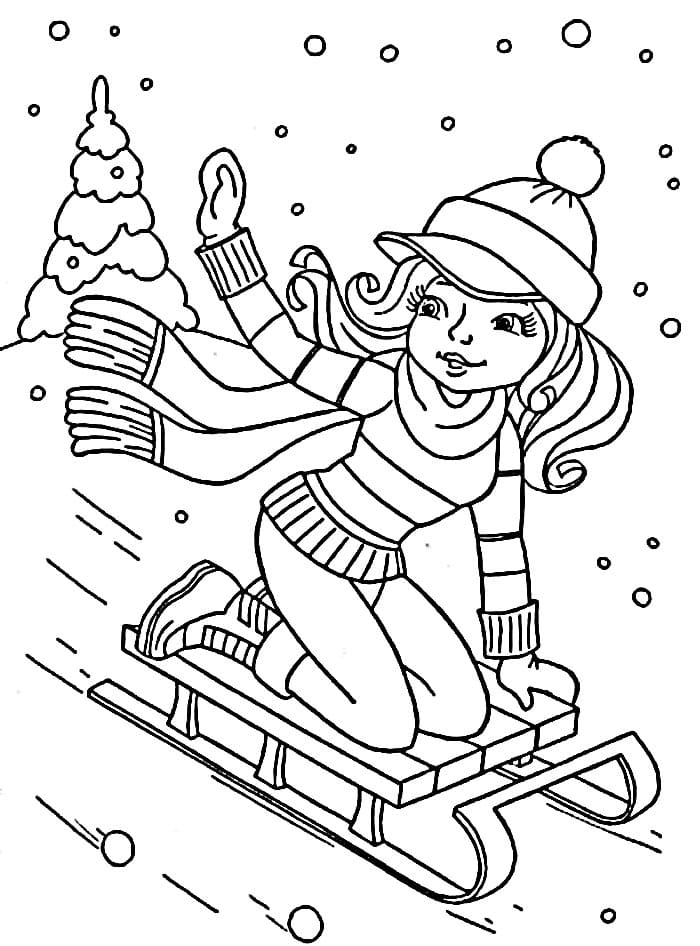 Winterslandschaft ausmalbilder