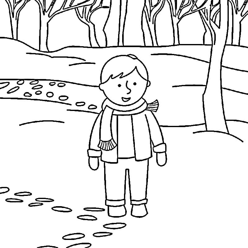 Winterszeit ausmalbilder