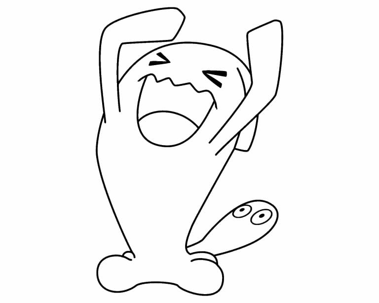 Wobbuffet Pokemon ausmalbilder