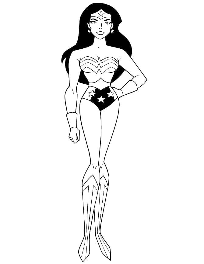 Wonder Woman Bild druckbar ausmalbilder