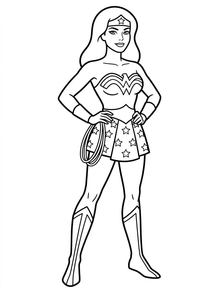Wonder Woman DC ausmalbilder